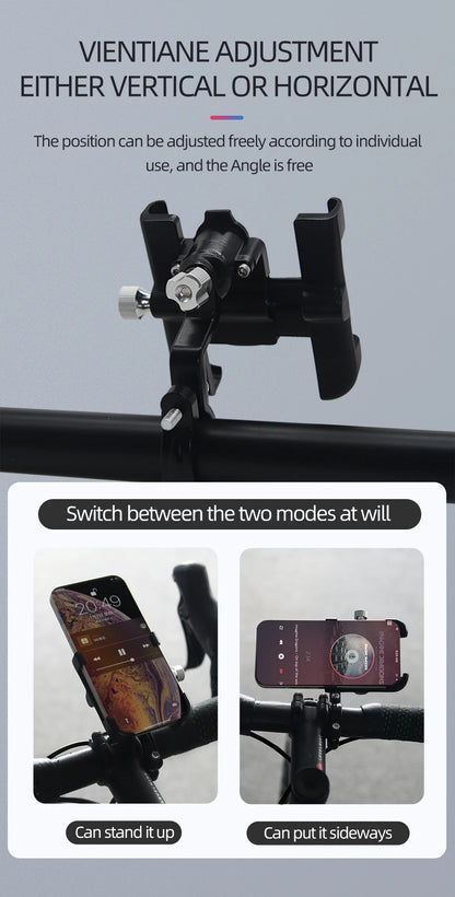ThinkRider Anti-Vibration Bicycle Phone Mount for Mountain & Road Bikes – Navigation & Mobile Stand for E-Bikes
