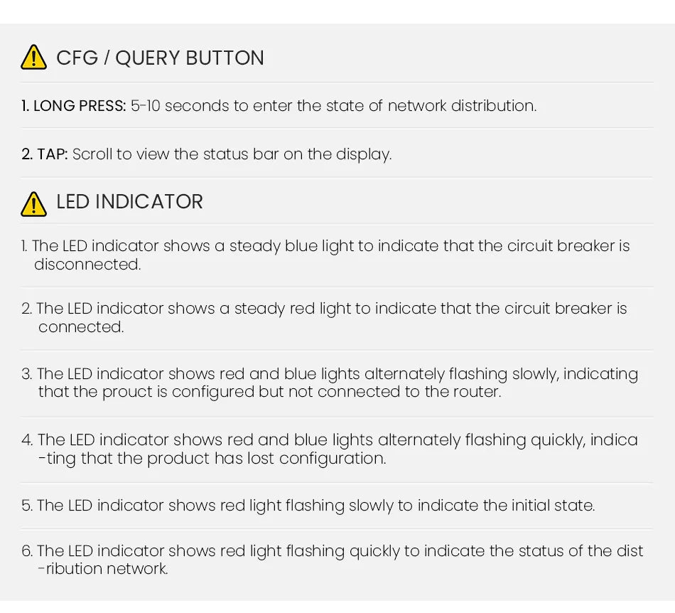 TONGOU ZigBee RCBO Smart Circuit Breaker – Adjustable Residual Current Breaker with Overcurrent & Leakage Protection