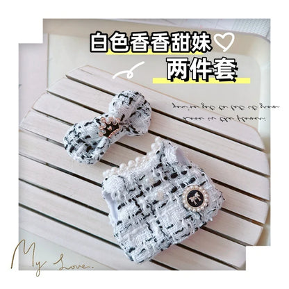 17cm Labubu Doll Accessories - Luxury Sweet Woolen Suit, Crossbody Bag & Princess Shoes Set