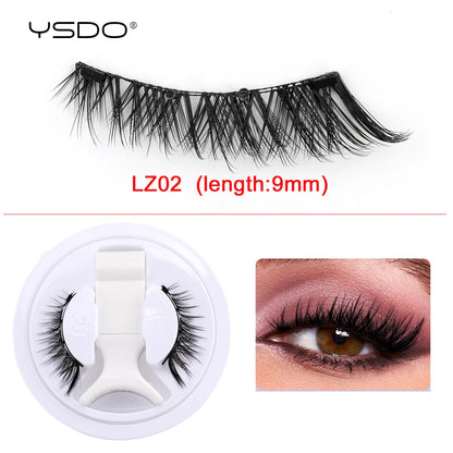 YSDO Winged Magnetic 3D Mink Eyelashes – Reusable Long-Lasting False Lashes, No Glue Needed with Tweezers for Makeup