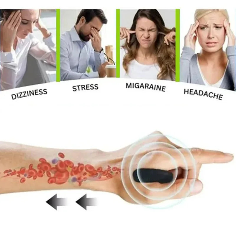 Tiger Mouth Acupoint Massage Clip - Magnetic Finger Massage Tool for On-the-Go Body Relaxation and Health Care