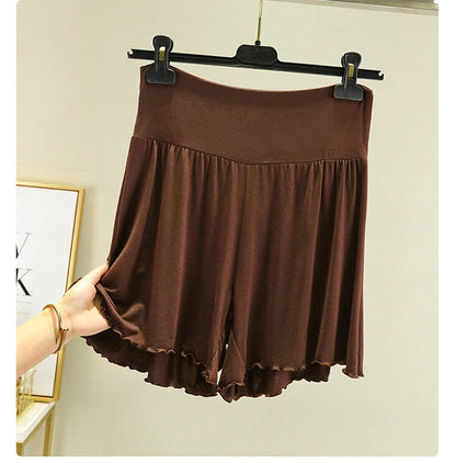 Women's Modal Sleep Shorts - Loose Wide-Leg Casual Summer Homewear