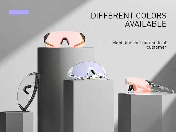 SCVCN Photochromic Sunglasses for Cycling & Outdoor Sports - Men & Women's MTB Climbing Eyewear, Driving Bicycle Goggles