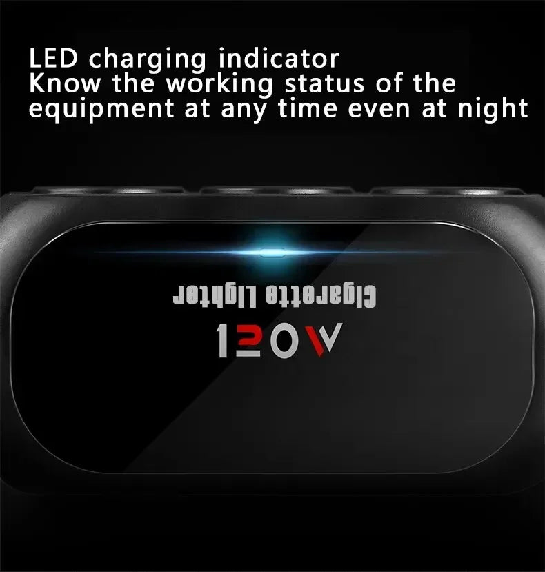 Dual USB Car Charger – Multi-Function Power Adapter Plug for 3 Devices