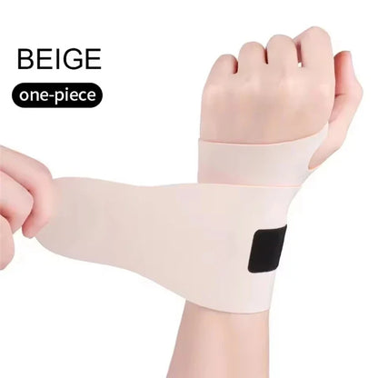 Ultra-Thin Elastic Wristband — Adjustable Breathable Compression Wrist Guard for Tendon Support & Pain Relief