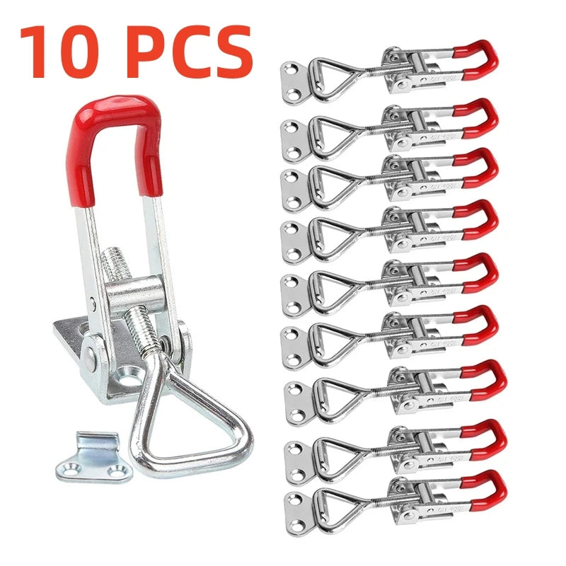 2/4/8/10Pcs Adjustable Toolbox Case - Metal Toggle Latch Clasp, Quick Release Clamp & Anti-Slip Push-Pull Toggle Clamp Tools