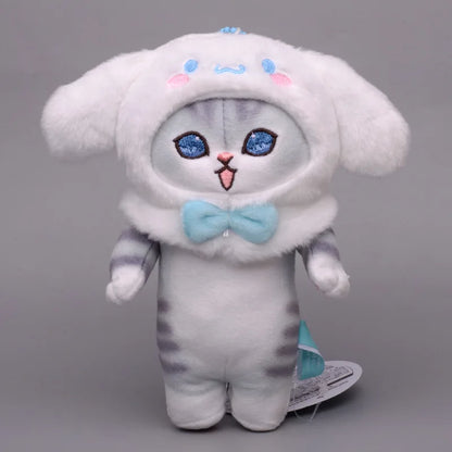 Cute Plush Shark Cat Keychain – Sanrio Kawaii Kuromi, Melody & Cinnamoroll Backpack Pendant Gift