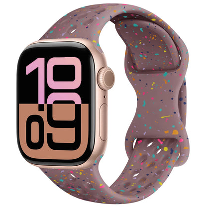 Silicone Apple Watch Strap - Breathable Wristband for Watch 11/10/9/8/7 Ultra 3/2 SE Series 49mm-41mm