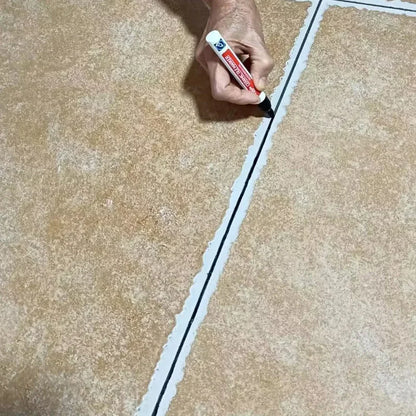 Waterproof Tile Grout Repair Pen – Wall and Floor Seam Marker for Bathroom and Kitchen, Available in Black, White, Gold, Silver, and Beige