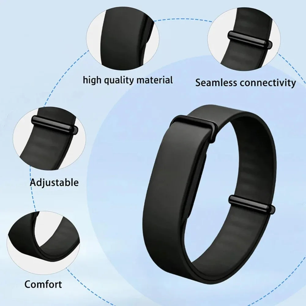 Soft Silicone Watch Strap - Replacement Sport Loop Band for Google Fitbit Air Smartwatch Fitness Tracker