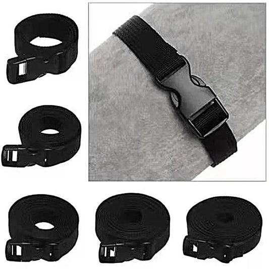 Durable Nylon Cargo Tie Down Strap - Travel Luggage Lash Belt with Cam Buckle for Camping
