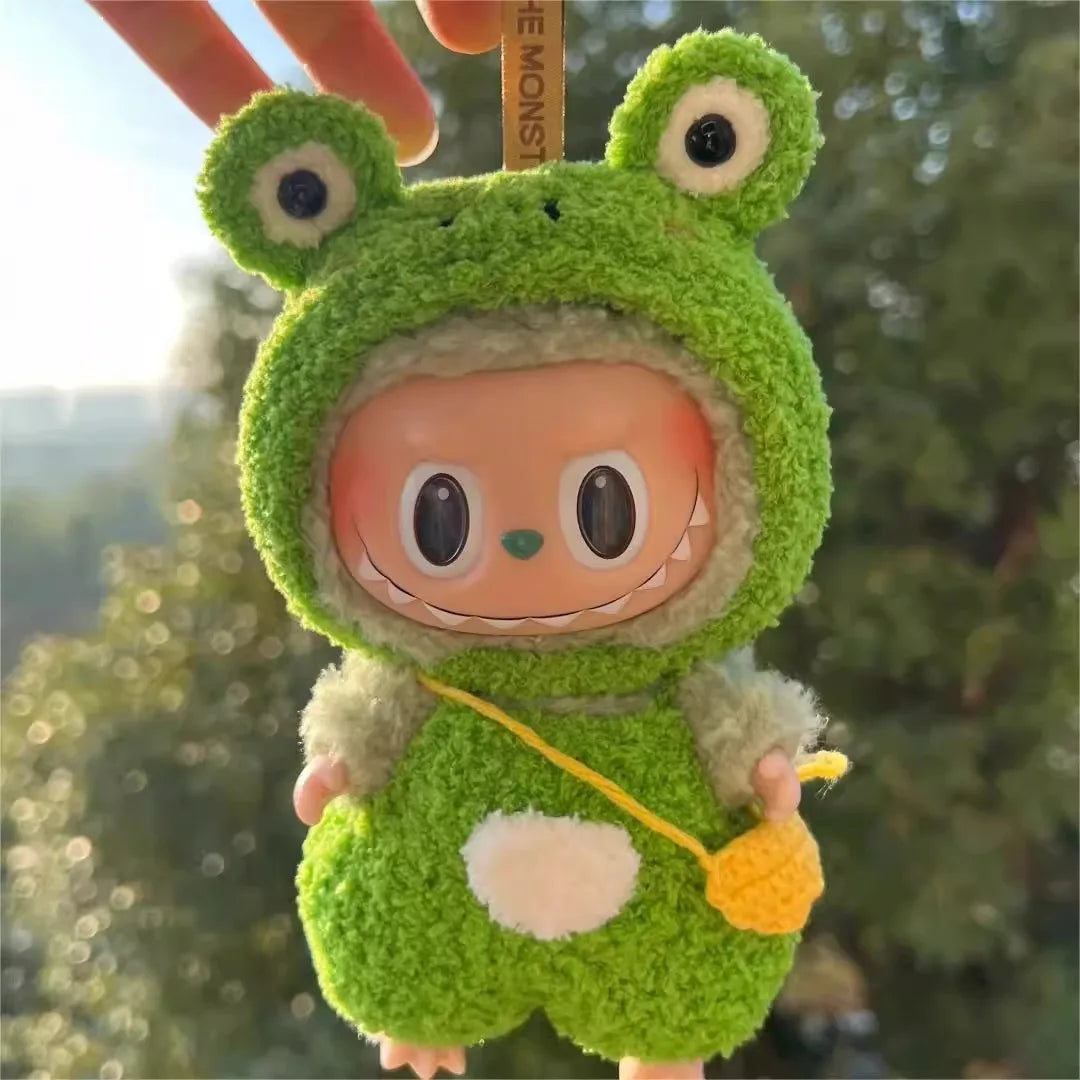 Labubu 17cm Doll Clothes Only — Fashion Hoodie Outfit for Model Dolls, Cute Xmas Accessory