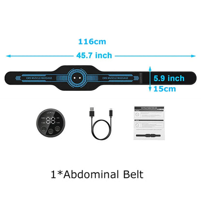 Smart Abdominal Muscle Trainer — EMS Toning Belt for Abs, Arms, and Legs Home Fitness Massage Equipment