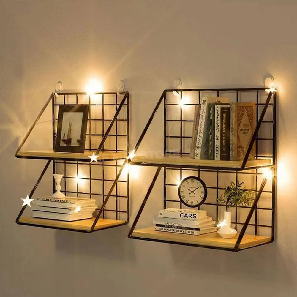 Wooden Hanging Spice Rack – Wall-Mounted Kitchen Organizer for Jars, Seasoning & Accessories