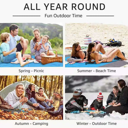 Beach Blanket Sandproof & Waterproof - 200x210cm Lightweight Picnic Mat for Travel, Hiking & Sports