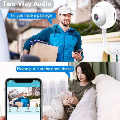 5MP Mini WiFi Security Camera 2K – Indoor Baby Monitor Wireless USB IP Cam with AI Auto Tracking (Tuya)