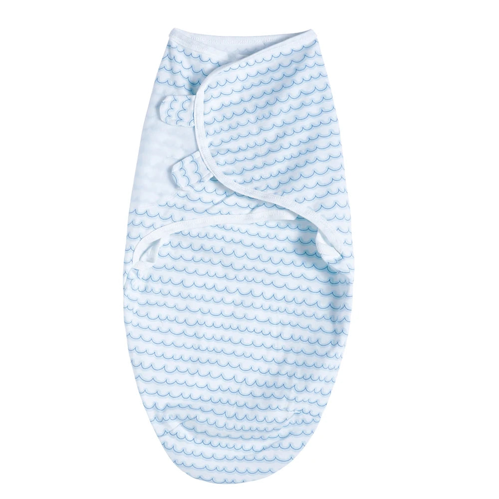 100% Cotton Newborn Swaddle Sleep Sack – Thick Infant Baby Wrap Cocoon Diaper Bag (INSULAR Summer)