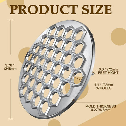 37-Hole Dumpling Maker Mold - Pelmeni & Ravioli Press Machine for Easy Homemade Dumplings Kitchen Tool