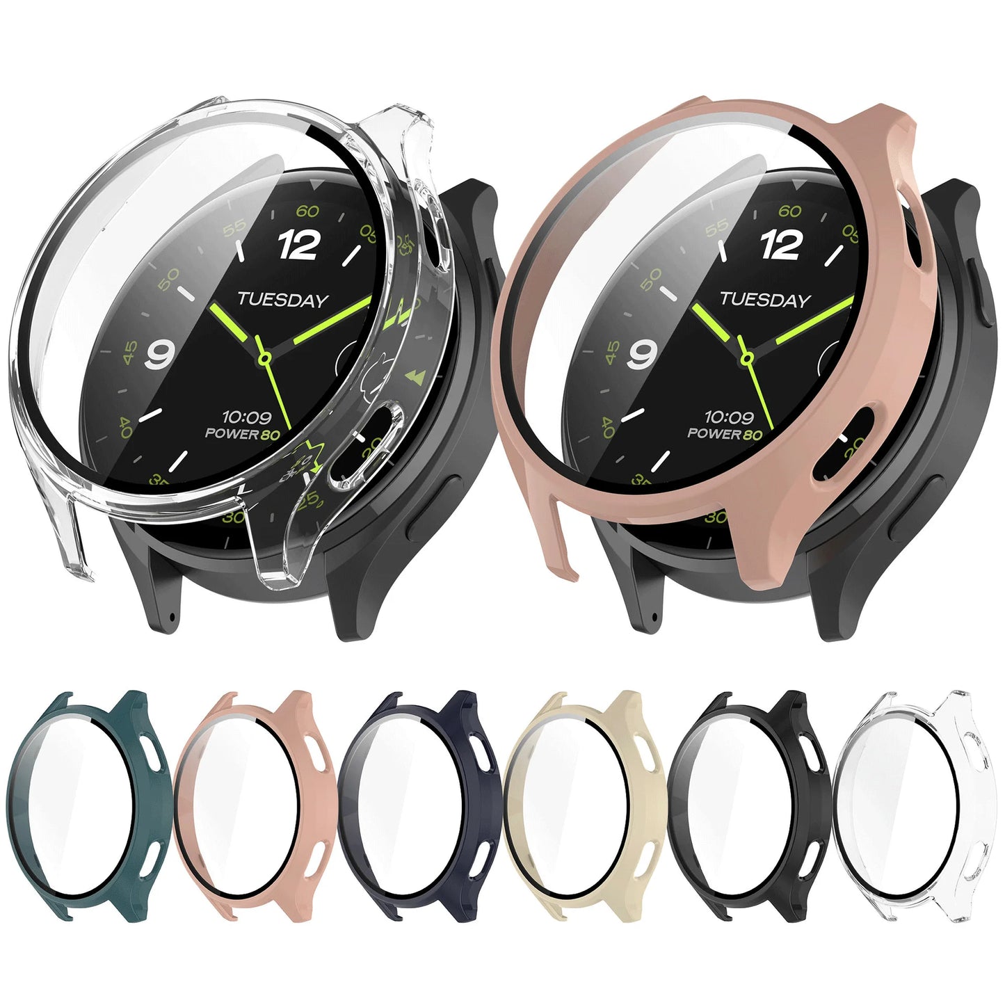Xiaomi Watch 2 Screen Protector Case – All-Around Hard PC Bumper with Tempered Glass Protective Cover Accessories for Smartwatch