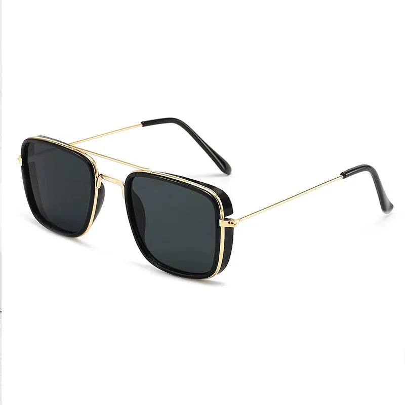Fashion Sunglasses | European and  American Metal Small Square Frame | Retro Korean Glasses with UV Protection
