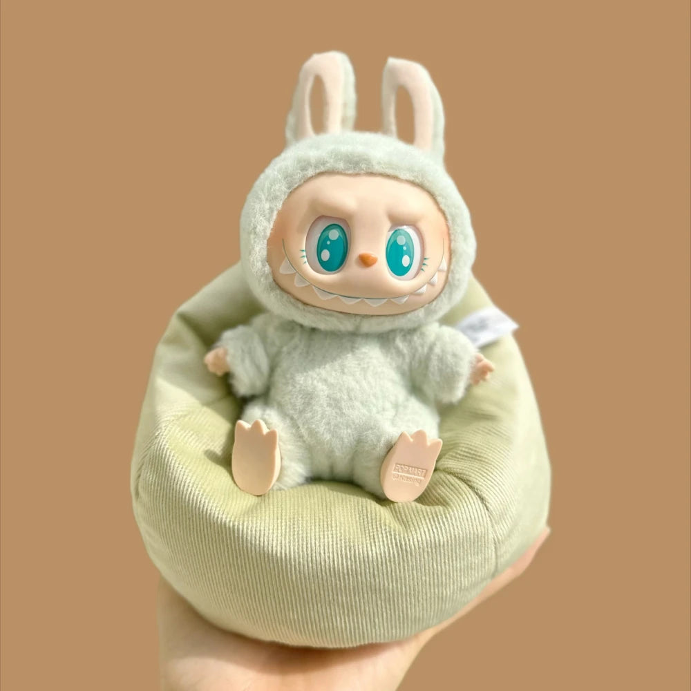 Labubu V2 & V3 Doll Accessories – 17CM Kawaii Mini Sofa Bed Clothes for Birthday Gifts