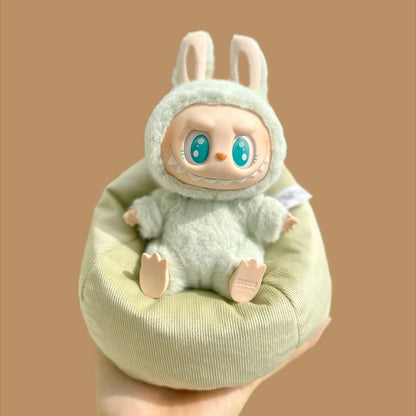 Labubu V2 & V3 Doll Accessories – 17CM Kawaii Mini Sofa Bed Clothes for Birthday Gifts