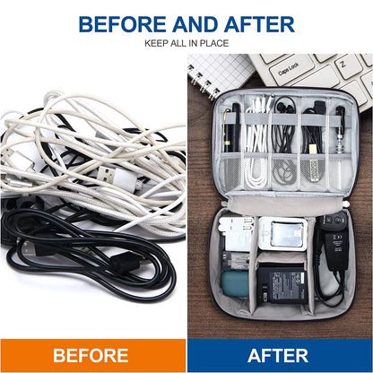 Portable Digital Storage Bag – Waterproof USB Cable Organizer Pouch for Electronics & Accessories