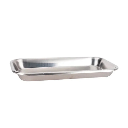 Stainless Steel Cosmetic & Tattoo Storage Tray – Surgical, Dental & Fake Nail Tool Organizer