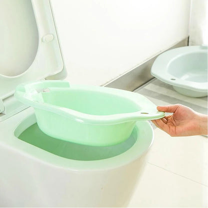 Durable 1pc Elderly and Postpartum Bidet Toilet Seat - Versatile Hemorrhoid and Vaginal Steaming Hip Bath Basin for Patients