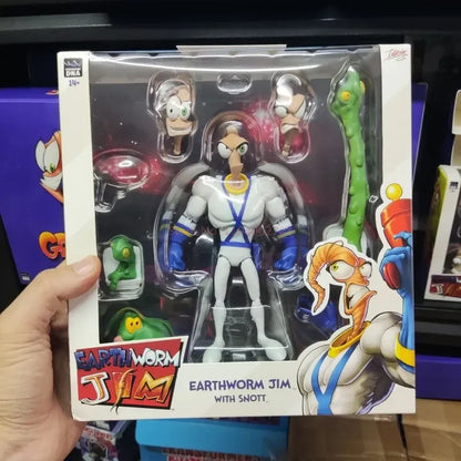 Genuine Earthworm Jim 2.0 PDNA 1/12 Scale Psy-Crow & Bob The Killer Action Figures – Collectible Worm Body Toys & Gifts