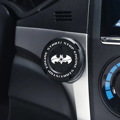 Car One-Key Start/Stop Button Cover – Engine Ignition Protective Sticker for Car & Motorcycle Interior Decoration