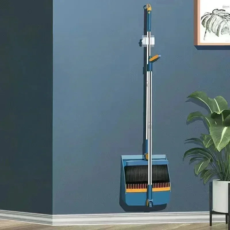 Household Broom & Dustpan Set – Foldable Sweep Broom with Brush Head and Garbage Shovel for Easy Cleaning