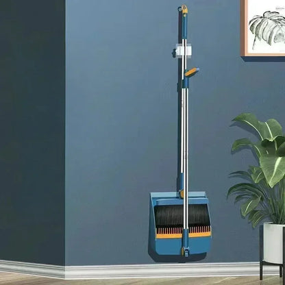 Household Broom & Dustpan Set – Foldable Sweep Broom with Brush Head and Garbage Shovel for Easy Cleaning