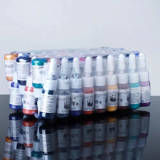 6/8/10 Color Tattoo Ink Set - Professional Long-Lasting Body Art & Tattoo Supplies