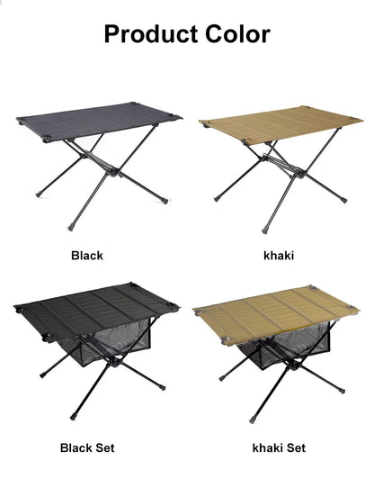 WESTTUNE Lightweight Camping Folding Table – Roll-Up 1680D Oxford & Aluminum Alloy for Outdoor Picnic & Travel