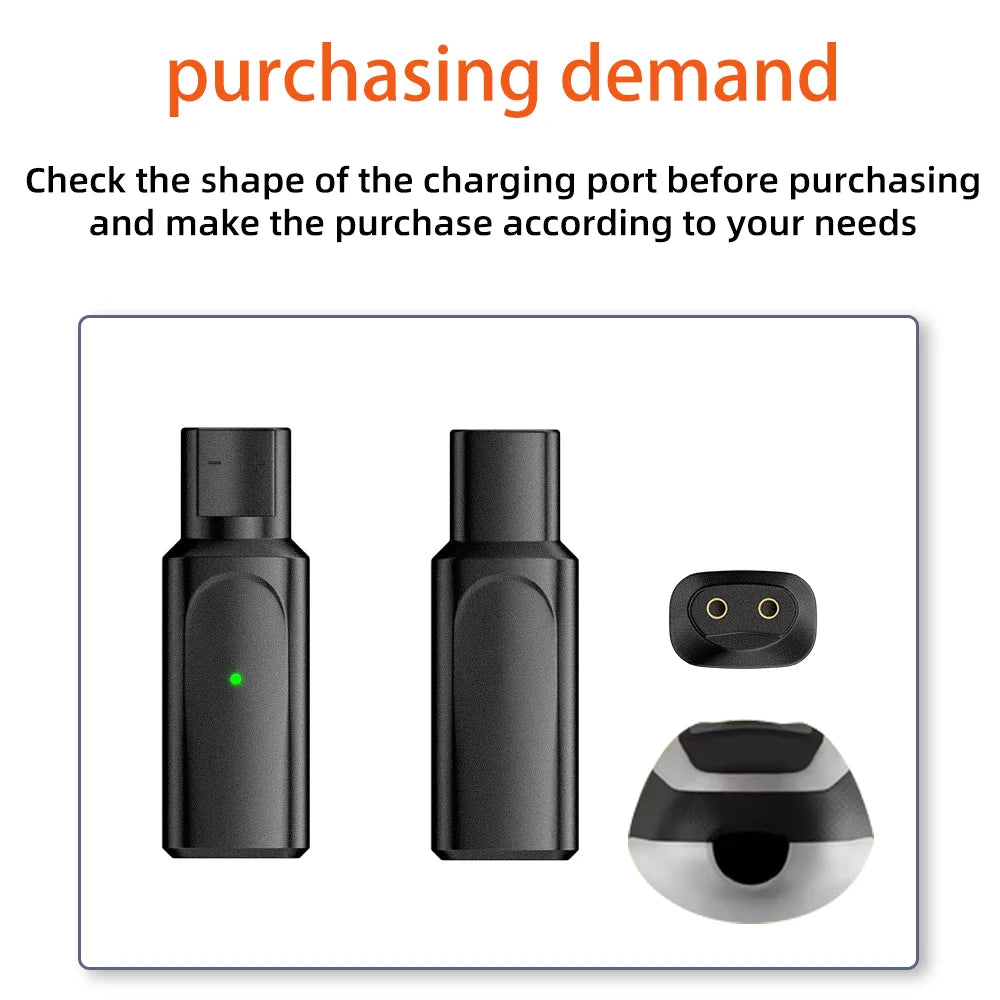 Hobo 12V USB-C Shaver Charger Adapter - Charging Converter for Braun Series 1, 3, 5, 6, 7, 9 & XT5 Electric Razors, Cable Excluded