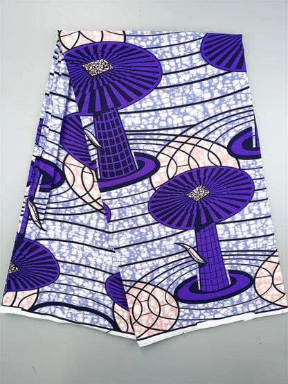 2025 African Wax Fabric - High Quality Cotton Nigerian Ankara Batik Print Material for Sewing & Dresses
