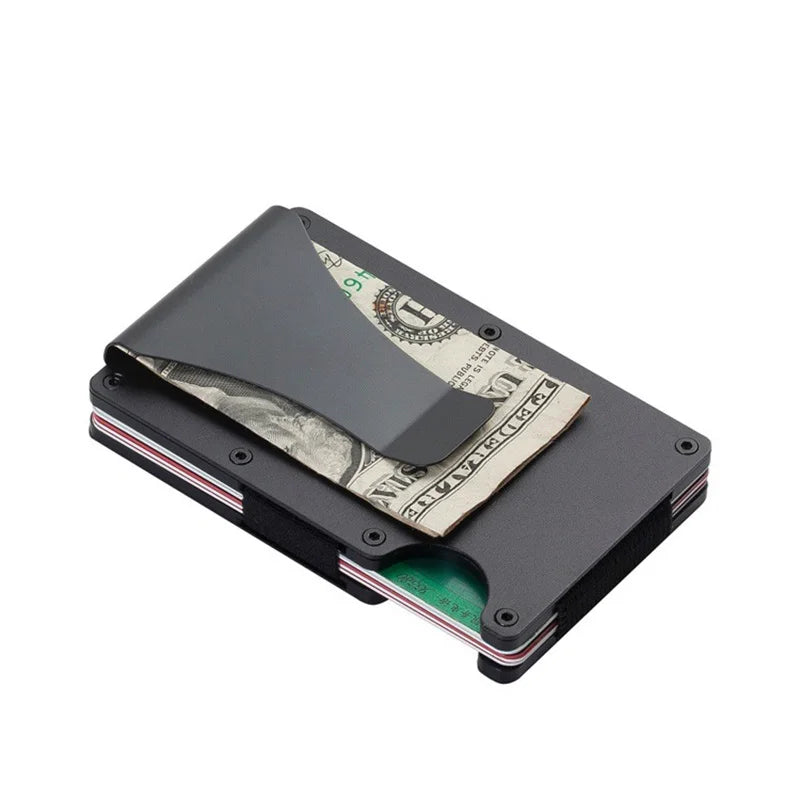 RFID Blocking Metal Wallet – Slim Aluminum Credit Card Holder & Money Clip for Business and ID, 2024 All Colors