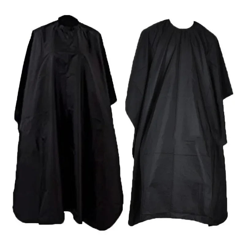 Professional Black Hairdressing Cape – Waterproof Salon Barber Gown, Hair Cutting Apron Wrap