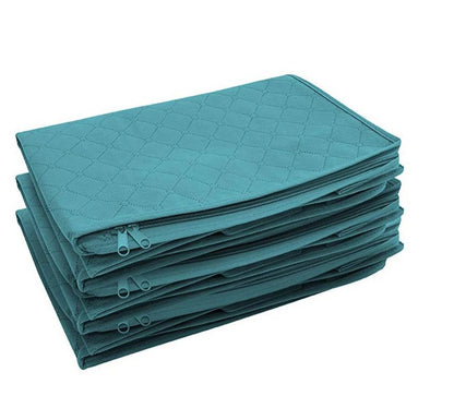 Large Capacity Foldable Clothing Storage Box — Non-Woven Fabric Organizer with Zipper for Quilts and Clothes