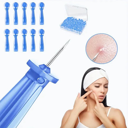50-Piece Blackhead Removal Needles - Disposable Stainless Steel Acne Extraction & Facial Cleaning Tools