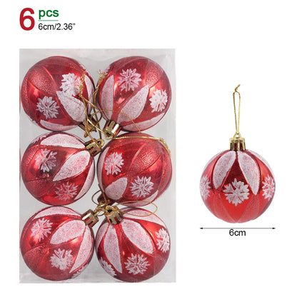 Christmas Ball Ornaments – Hanging Tree Pendants for Xmas, Home Decor, 2026 New Year & Holiday Gifts