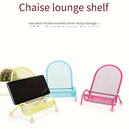 Stainless Steel Phone Stand - Heavy-Duty Desk and Bed Holder for Smartphones, Tablets and Cameras
