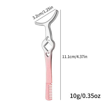 Professional False Eyelash Applicator Tweezers – Precision Lash Extension Clip & Curler Makeup Tool