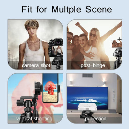 55" Aluminum Travel Tripod – 140CM Tall Stand with Quick Release Plate & Pan Head for Phone, Canon, Nikon, DSLR, SLR Cameras