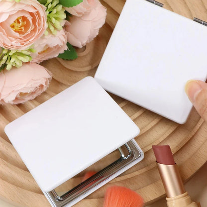 Stainless Steel Folding Pocket Mirror - Small Exquisite Makeup Mirror, Anniversary, Valentine’s Day & Mom Gift