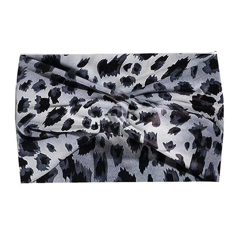 Wide Stretch Printed Sports Headband – 18cm Athletic Sweatband & Hairband
