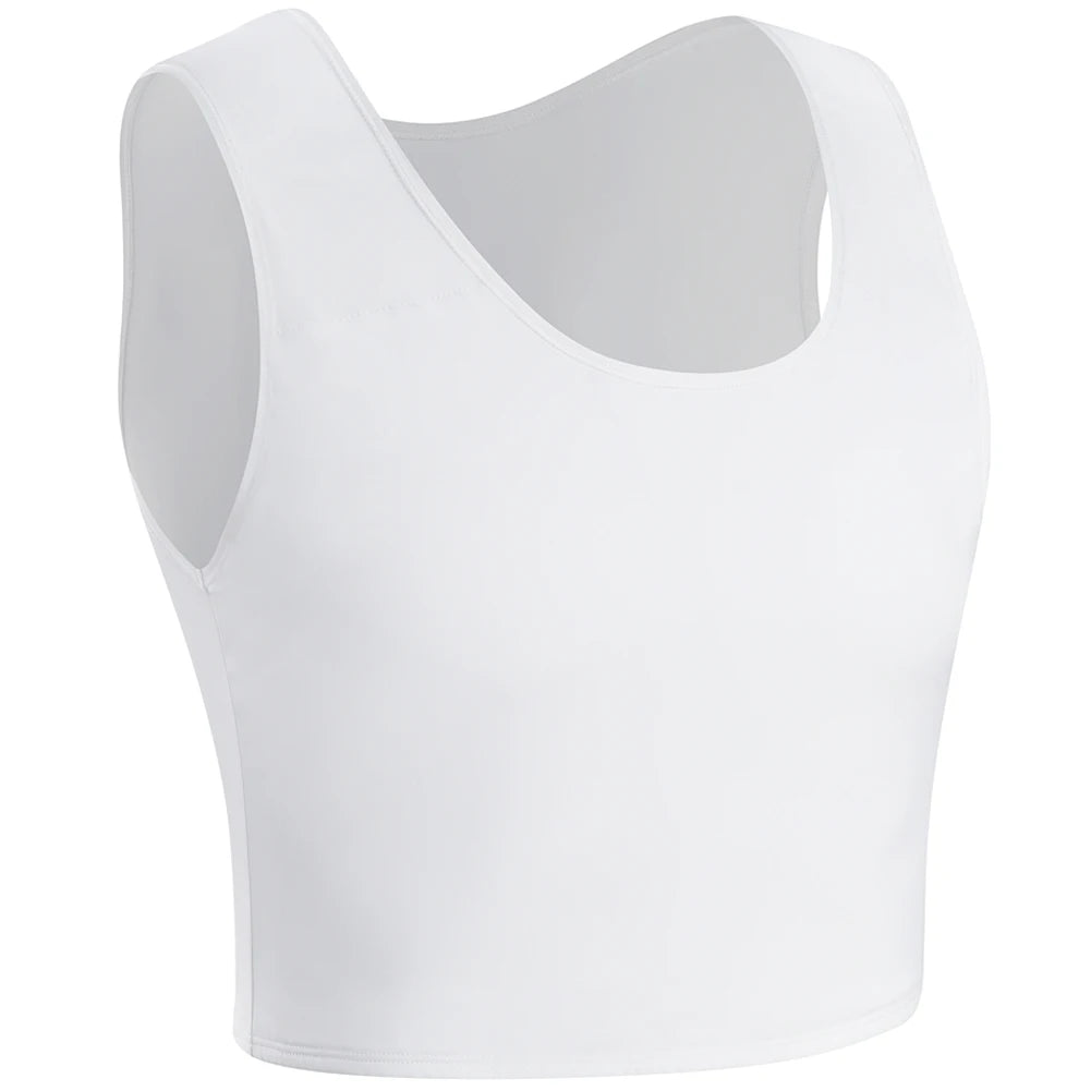 XUJI Transgender FTM Half Chest Binder – Breathable Tomboy Chest Compression for Comfort