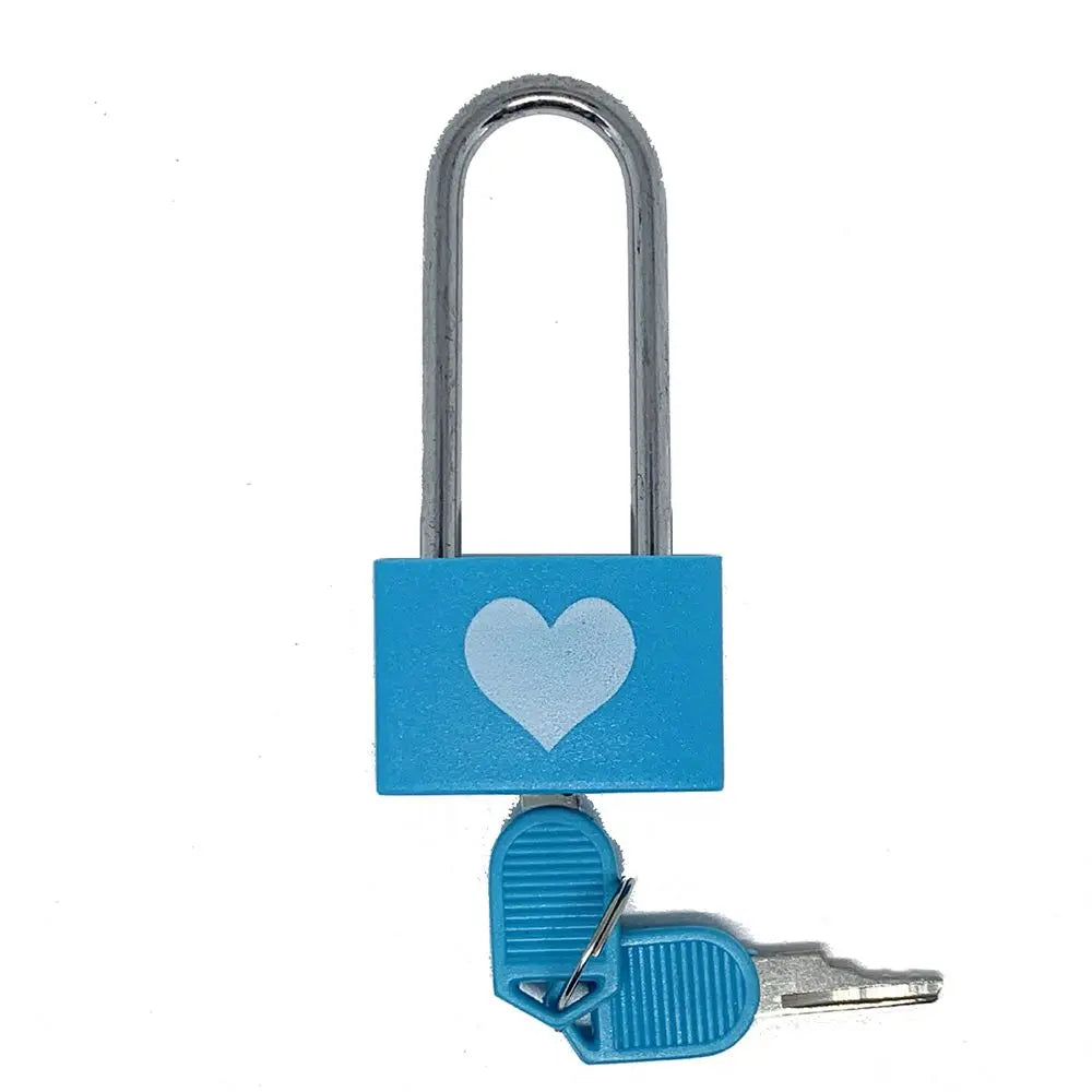 Modern Minimalist Anti-Theft ABS Locker Padlock – Love Lock for Valentine's Day and Couple's Long Handle Security Lock