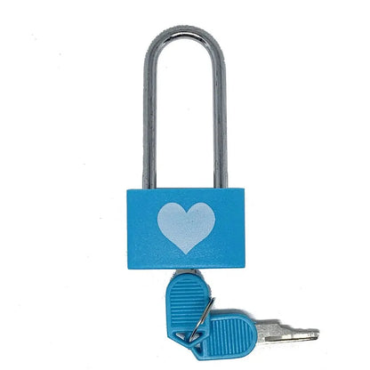 Modern Minimalist Anti-Theft ABS Locker Padlock – Love Lock for Valentine's Day and Couple's Long Handle Security Lock